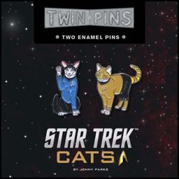 Star Trek Cats Twin Pins Two Enamel Pins  9781452164540 Front Cover
