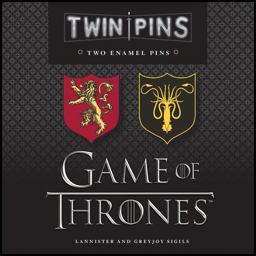 Game of Thrones Twin Pins: Lannister and Greyjoy Sigils
