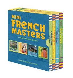 Mini French Masters Boxed Set 4 Board Books Inside!  9781452176536 Front Cover