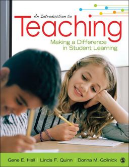 Introduction to Teaching Making a Difference in Student Learning  9781452202914 Front Cover
