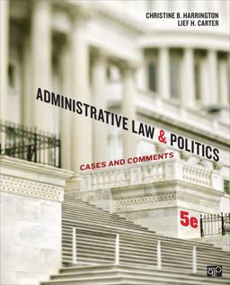 Administrative Law and Politics Cases and Comments 5th 9781452240404 Front Cover