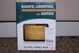 BUNDLE: Epstein: Constitutional Law for a Changing America: Rights, Liberties, and Justice, 8e + Online Resource Center 8th 9781452270401 Front Cover