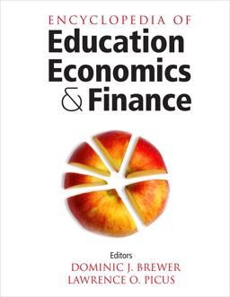 Encyclopedia of Education Economics and Finance  9781452281858 Front Cover