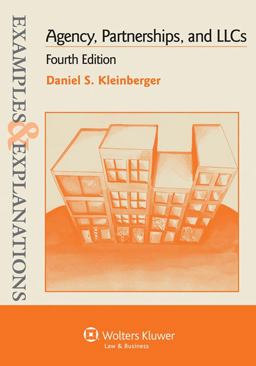 Agency, Partnerships, and Llcs 4th 9781454802303 Front Cover