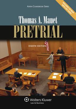 Pretrial 8th 9781454803034 Front Cover
