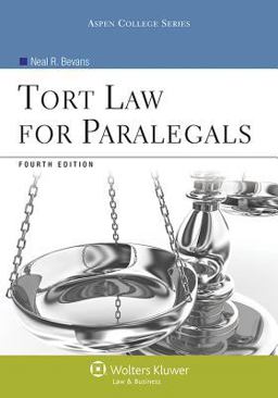 Tort Law for Paralegals 4th 9781454808725 Front Cover