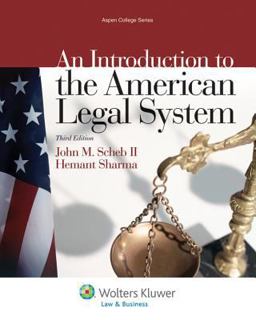 Introduction to the American Legal System 3rd 9781454808961 Front Cover