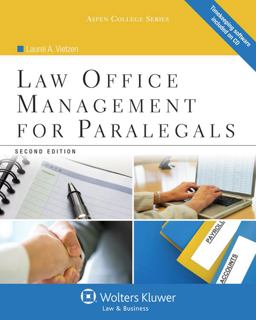 Law Office Management for Paralegals 2nd 9781454808992 Front Cover