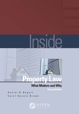 Inside Property Law What Matters and Why 2nd 9781454810964 Front Cover