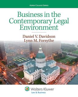 Business in the Contemporary Legal Environment:  9781454816393 Front Cover
