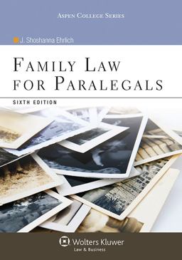 Family Law for Paralegals:  9781454816485 Front Cover