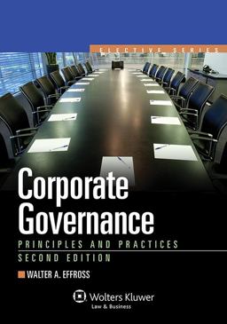 Corporate Governance: Principles and Practices  9781454824794 Front Cover