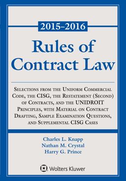 Rules of Contract Law 2015-2016 Statutory Supplement