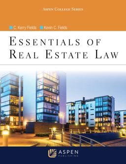Essentials of Real Estate Law  9781454856054 Front Cover