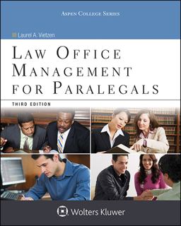 Law Office Management for Paralegals:  9781454859383 Front Cover