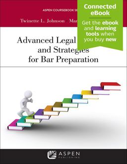 Advanced Legal Analysis and Strategies for Bar Preparation  9781454868026 Front Cover