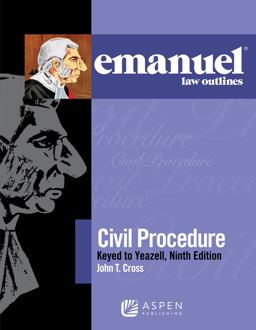 Civil Procedure Keyed to Yeazell 9th 9781454868545 Front Cover