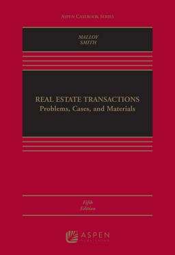 Real Estate Transactions Problems, Cases, and Materials 5th 9781454871064 Front Cover
