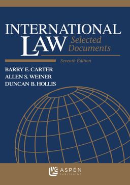 International Law Selected Documents 7th 9781454875659 Front Cover