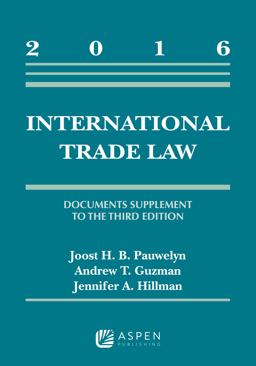 International Trade Law: Documents Supplement to the Third Edition 2016  9781454875673 Front Cover