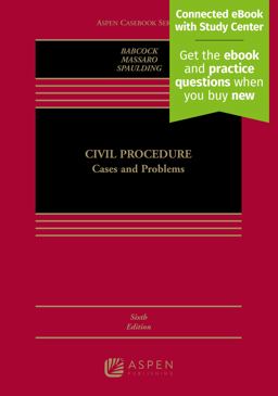 Civil Procedure: Cases and Problems  9781454876458 Front Cover