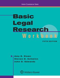 Basic Legal Research Workbook 5th 9781454881407 Front Cover