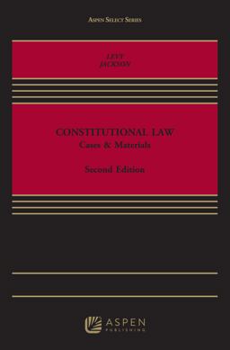 Constitutional Law Cases and Materials 2nd 9781454881469 Front Cover
