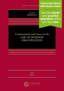 Commentaries and Cases on the Law of Business Organization (Looseleaf) 5th 9781454888871 Front Cover