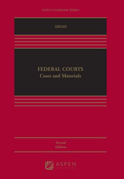Federal Courts: 2nd 9781454891192 Front Cover