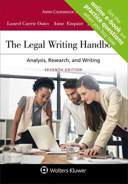 Legal Writing Handbook Analysis, Research, and Writing (Looseleaf) 7th 9781454894278 Front Cover