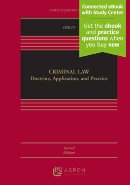 Criminal Law Doctrine, Application, and Practice 2nd 9781454894919 Front Cover