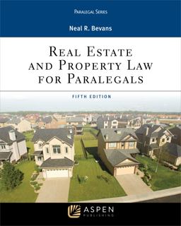 Real Estate and Property Law for Paralegals 5th 9781454896210 Front Cover