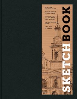 Sketchbook Basic Large Bound Black  9781454909224 Front Cover