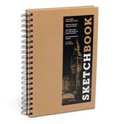Sketchbook (Basic Medium Spiral Kraft)  9781454931492 Front Cover