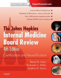Johns Hopkins Internal Medicine Board Review Certification and Recertification 4th 9781455706921 Front Cover