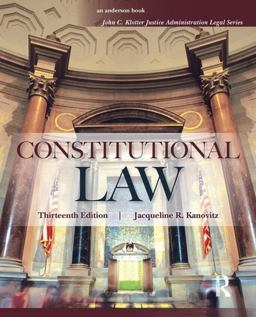 Constitutional Law 13th 9781455730070 Front Cover