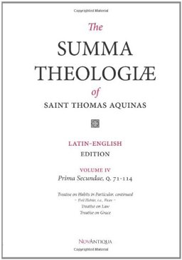 Summa Theologiae of Saint Thomas Aquinas Latin-English Edition, Prima Secundae, Q. 71-114  9781456320188 Front Cover