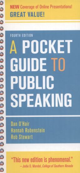 Pocket Guide to Public Speaking 4th 9781457601842 Front Cover