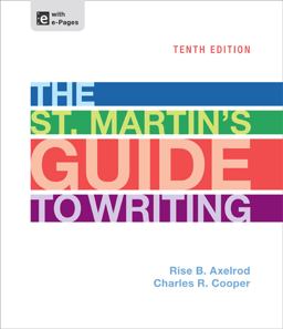 The St. Martin's Guide to Writing:  9781457632501 Front Cover