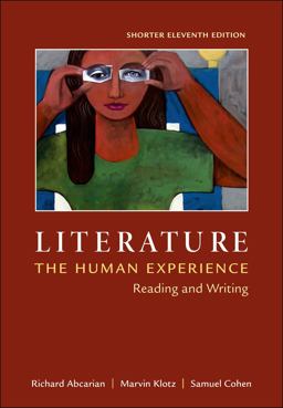 Literature: the Human Experience, Shorter Edition Reading and Writing 11th 9781457650659 Front Cover