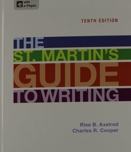 St. Martin's Guide to Writing 10e and Sticks and Stones 8e