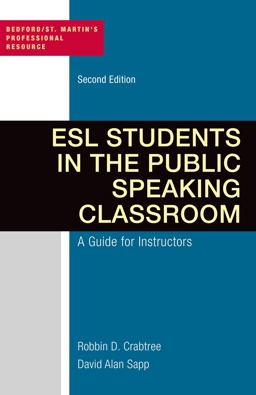 ESL Students in the Public Speaking Classroom A Guide for Instructors 2nd 9781457654237 Front Cover