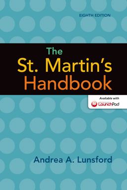 The St. Martin's Handbook:  9781457667244 Front Cover