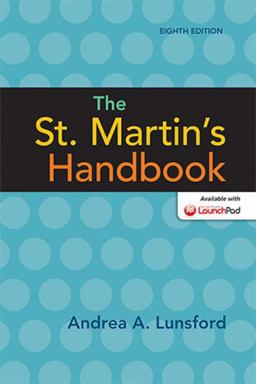 The St. Martin's Handbook:  9781457667268 Front Cover