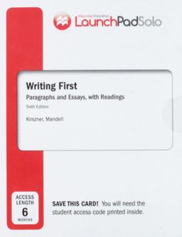 LaunchPad Solo for Writing First with Readings (Six Month Access)