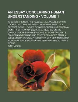 An Essay Concerning Human Understanding