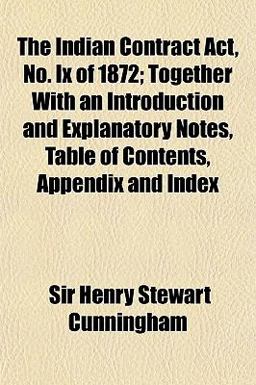 The Indian Contract Act, No IX Of 1872