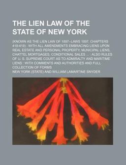 The Lien Law of the State of New York