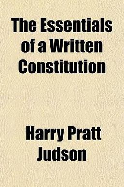 The Essentials of a Written Constitution