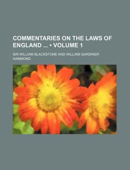 Commentaries on the Laws of England